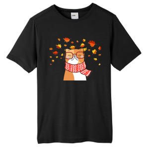 Autumn Cat Fall Season Tall Fusion ChromaSoft Performance T-Shirt