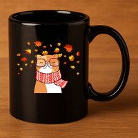 Autumn Cat Fall Season 11oz C Handle Ceramic Mug