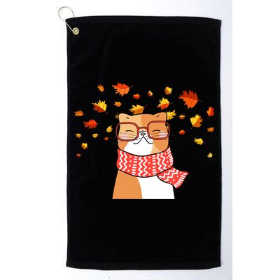 Autumn Cat Fall Season Platinum Collection Golf Towel