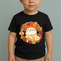 Autumn Cat Wreath Toddler T-Shirt