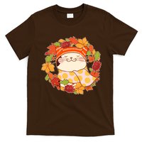 Autumn Cat Wreath T-Shirt