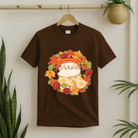Autumn Cat Wreath T-Shirt