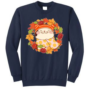 Autumn Cat Wreath Sweatshirt