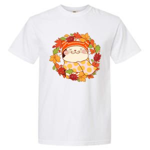 Autumn Cat Wreath Garment-Dyed Heavyweight T-Shirt