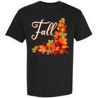 Autumn Fall Leaves Corner Design Garment-Dyed Heavyweight T-Shirt