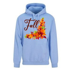 Autumn Fall Leaves Corner Design Unisex Surf Hoodie