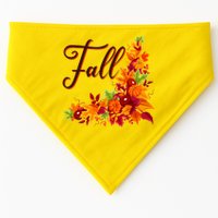 Autumn Fall Leaves Corner Design USA-Made Doggie Bandana