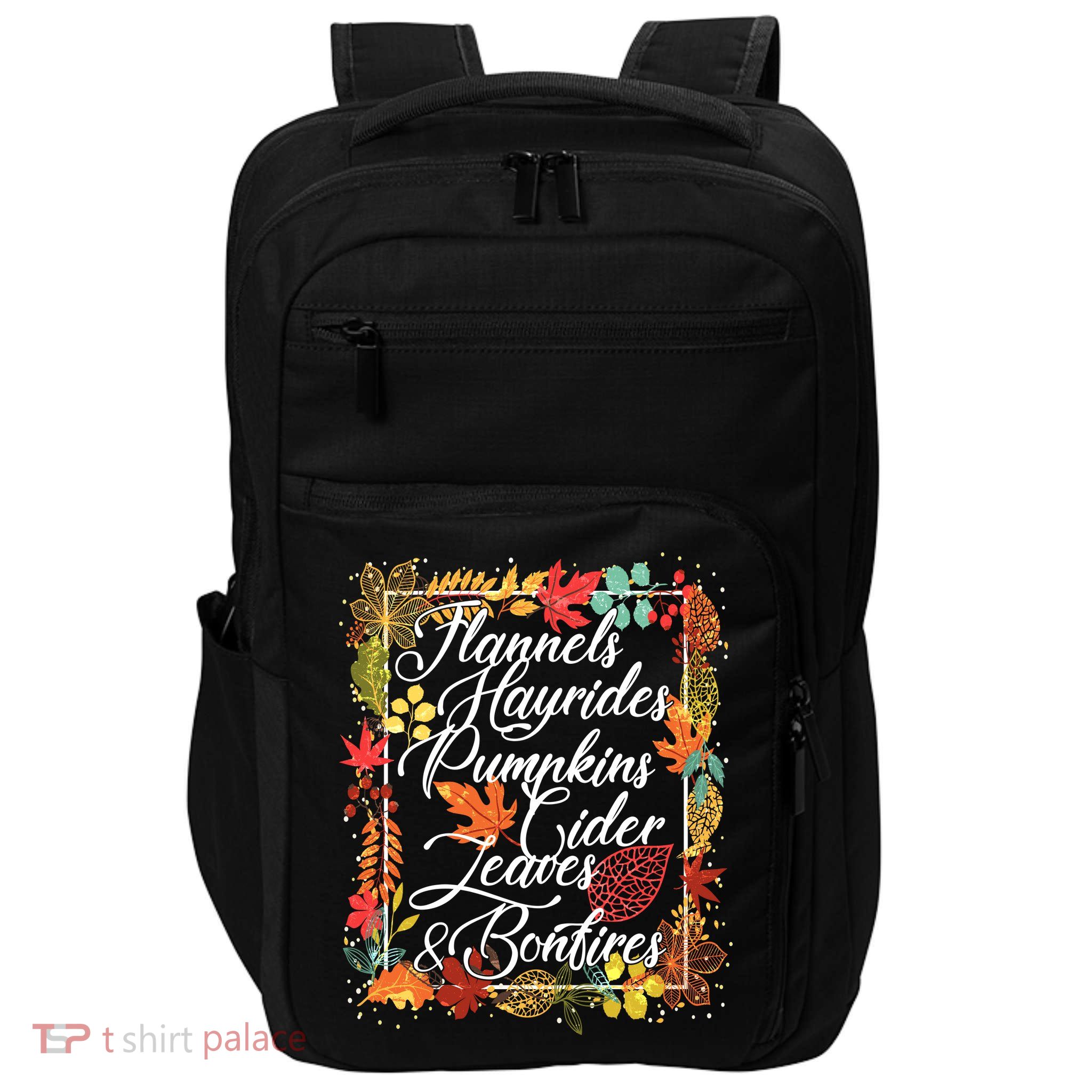 Autumn Fall Motto Impact Tech Backpack