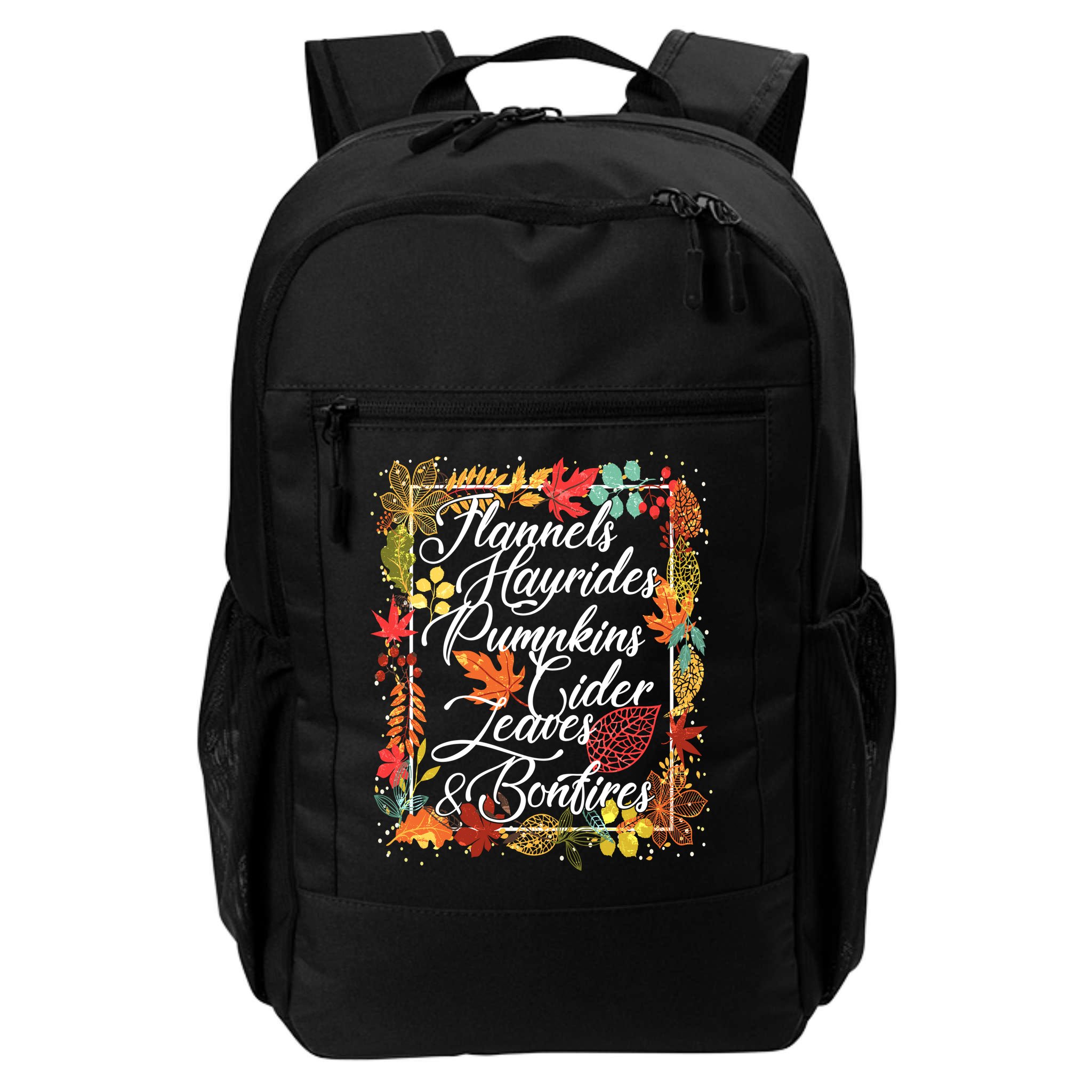 Autumn Fall Motto Backpack