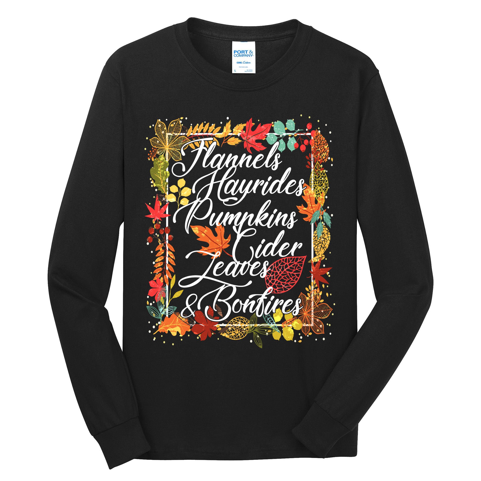 Autumn Fall Motto Tall Long Sleeve T-Shirt