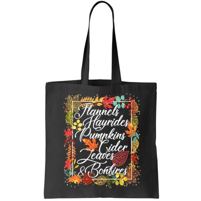 Autumn Fall Motto Bag
