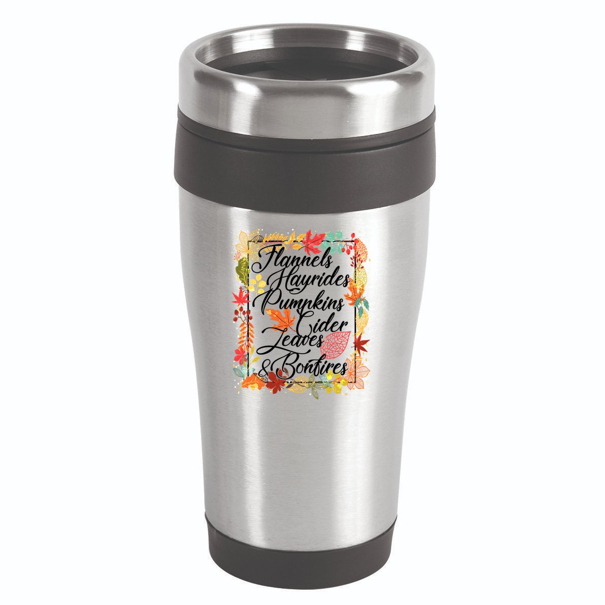 Autumn Fall Motto 16oz Travel Tumbler
