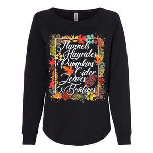 Autumn Fall Motto Womens California Wash Sweatshirt