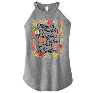 Autumn Fall Motto Women’s Perfect Tri Rocker Tank