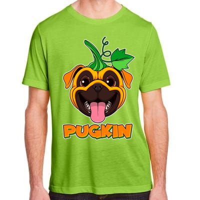 Autumn Halloween Pugkin Adult ChromaSoft Performance T-Shirt