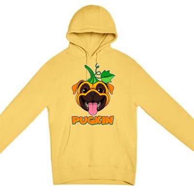 Autumn Halloween Pugkin Premium Pullover Hoodie