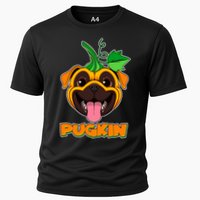 Autumn Halloween Pugkin Cooling Performance Crew T-Shirt