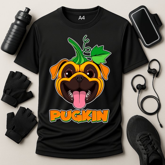 Autumn Halloween Pugkin Cooling Performance Crew T-Shirt