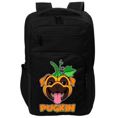 Autumn Halloween Pugkin Impact Tech Backpack