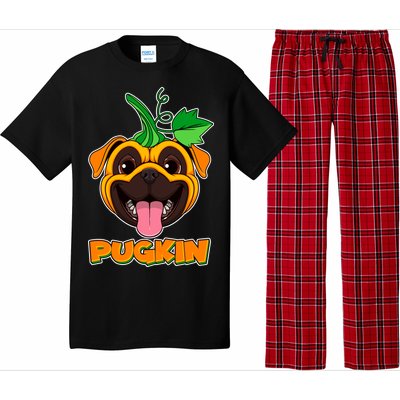 Autumn Halloween Pugkin Pajama Set