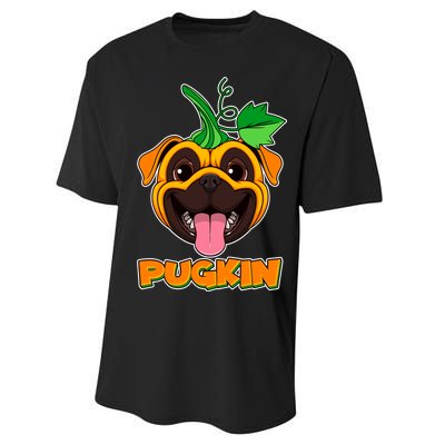 Autumn Halloween Pugkin Performance Sprint T-Shirt