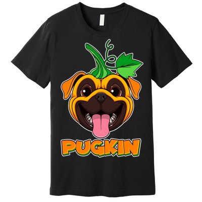 Autumn Halloween Pugkin Premium T-Shirt