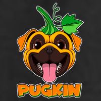 Autumn Halloween Pugkin 25L Jumbo Tote