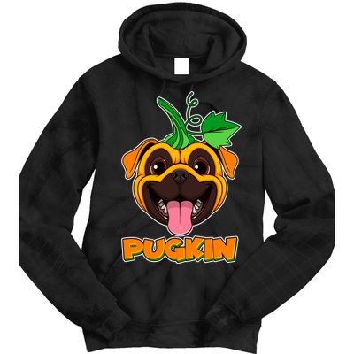 Autumn Halloween Pugkin Tie Dye Hoodie