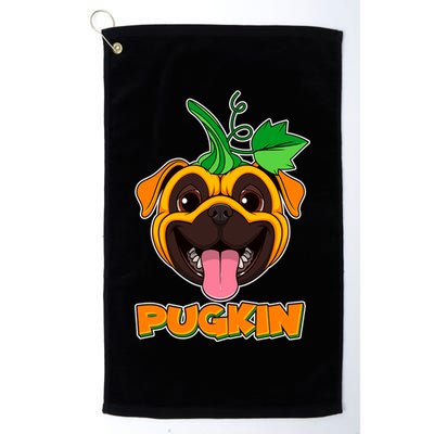Autumn Halloween Pugkin Golf Towel