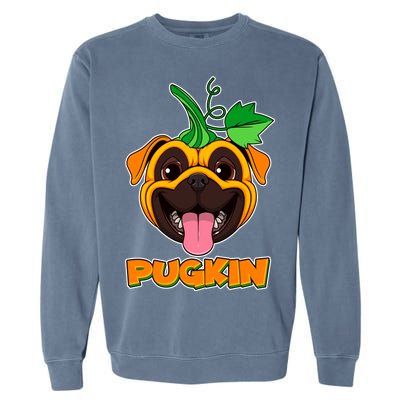 Autumn Halloween Pugkin Garment-Dyed Sweatshirt