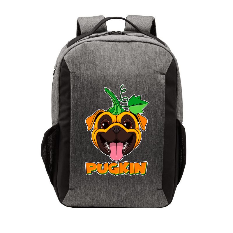 Autumn Halloween Pugkin Vector Backpack