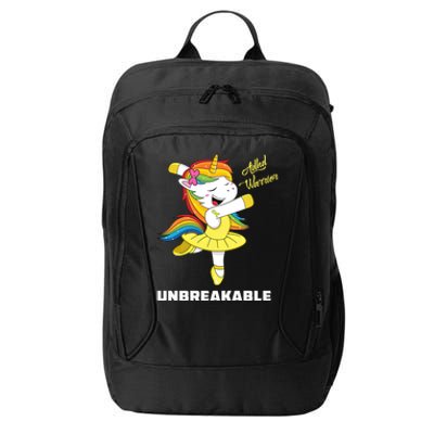 Adhd Unicorn Unbreakable Adhd Warrior Awareness Gift City Backpack