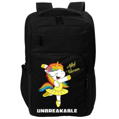 Adhd Unicorn Unbreakable Adhd Warrior Awareness Gift Impact Tech Backpack