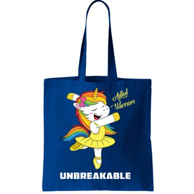 Adhd Unicorn Unbreakable Adhd Warrior Awareness Gift Tote Bag