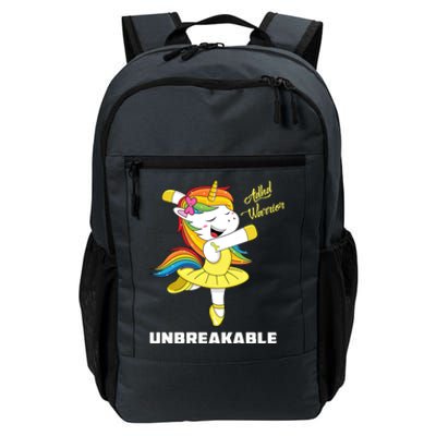 Adhd Unicorn Unbreakable Adhd Warrior Awareness Gift Daily Commute Backpack