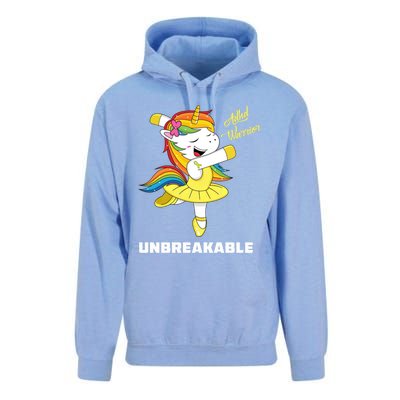 Adhd Unicorn Unbreakable Adhd Warrior Awareness Gift Unisex Surf Hoodie