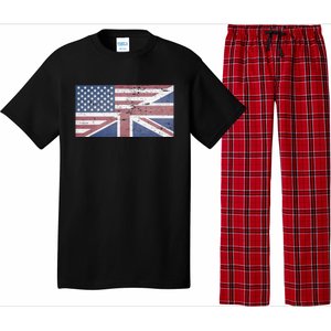 America Usa Uk Union Jack Flag United States Kingdom Britain Cute Gift Pajama Set