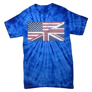 America Usa Uk Union Jack Flag United States Kingdom Britain Cute Gift Tie-Dye T-Shirt