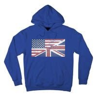 America Usa Uk Union Jack Flag United States Kingdom Britain Cute Gift Tall Hoodie