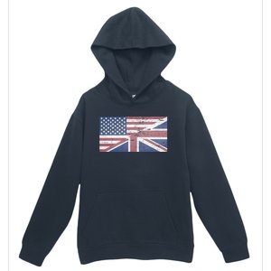 America Usa Uk Union Jack Flag United States Kingdom Britain Cute Gift Urban Pullover Hoodie