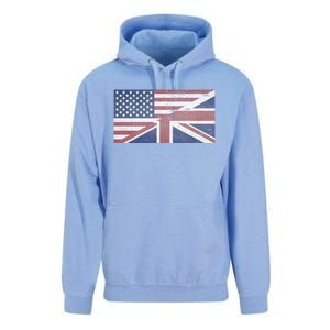 America Usa Uk Union Jack Flag United States Kingdom Britain Cute Gift Unisex Surf Hoodie