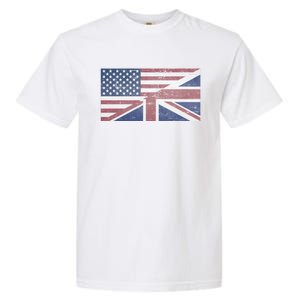 America Usa Uk Union Jack Flag United States Kingdom Britain Cute Gift Garment-Dyed Heavyweight T-Shirt