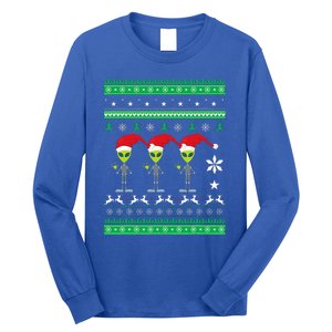 Alien UFO Ugly Christmas Sweater Funny Xmas  Long Sleeve Shirt