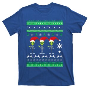 Alien UFO Ugly Christmas Sweater Funny Xmas  T-Shirt