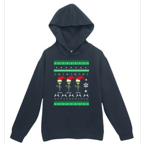 Alien UFO Ugly Christmas Sweater Funny Xmas  Urban Pullover Hoodie