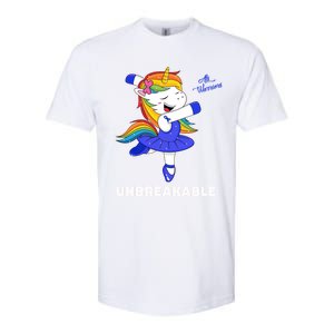 Als Unicorn Unbreakable Als Warrior Awareness Funny Gift Softstyle® CVC T-Shirt