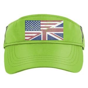 America Usa Uk Union Jack Flag United States Kingdom Britain Meaningful Gift Adult Drive Performance Visor