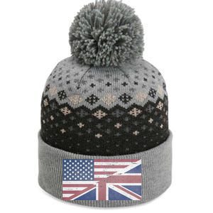 America Usa Uk Union Jack Flag United States Kingdom Britain Meaningful Gift The Baniff Cuffed Pom Beanie