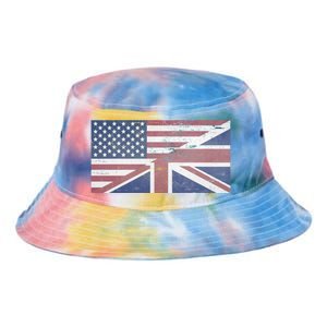 America Usa Uk Union Jack Flag United States Kingdom Britain Meaningful Gift Tie Dye Newport Bucket Hat