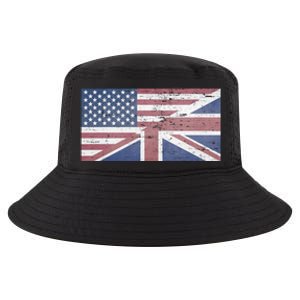 America Usa Uk Union Jack Flag United States Kingdom Britain Meaningful Gift Cool Comfort Performance Bucket Hat